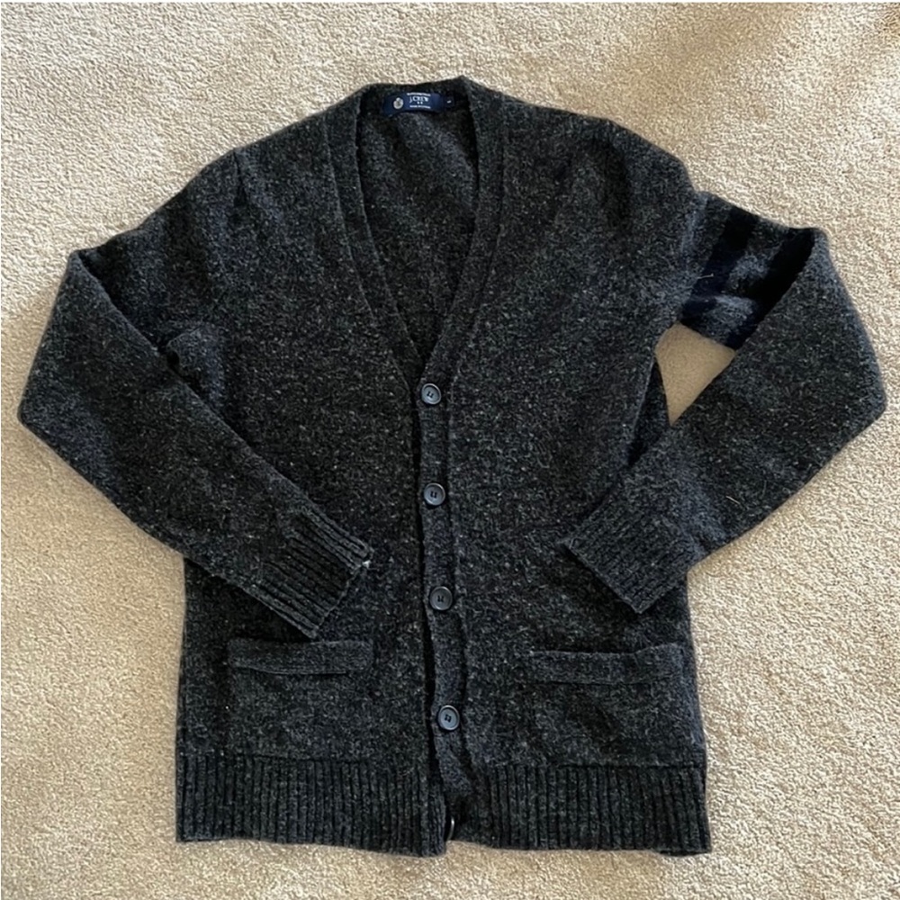 J.Crew Factory Men’s University Lambswool Cardigan
